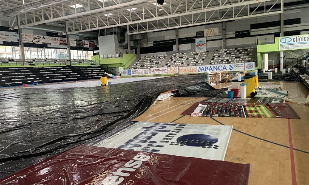 Lalín Arena: chove sobre mollado